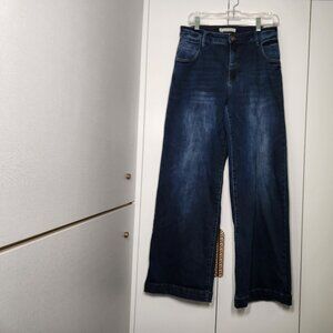 Whetherly Dark Blue Wide Leg Pants